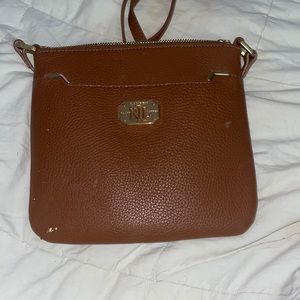ralph lauren brown cross body purse